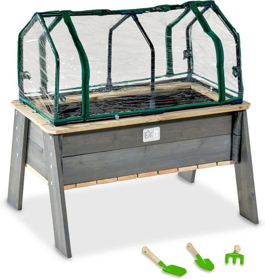 Table de culture Evi (L) avec serre et outils de jardin | Pineflow