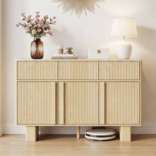 Modern Sideboard with 3 Drawers and 3 Doors