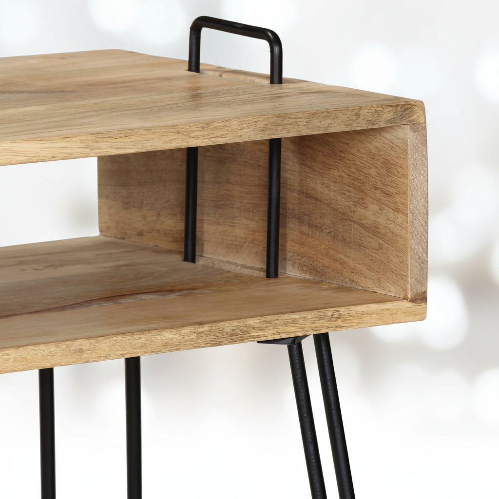 Wandtafel 115X35X76 Cm Massief Mangohout