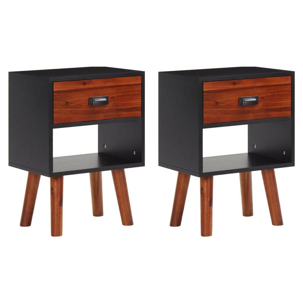 Nachtkastje 40X30X57 Cm Massief Acaciahout