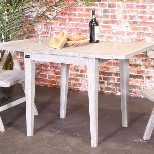 Butterfly teak vierkante tafel