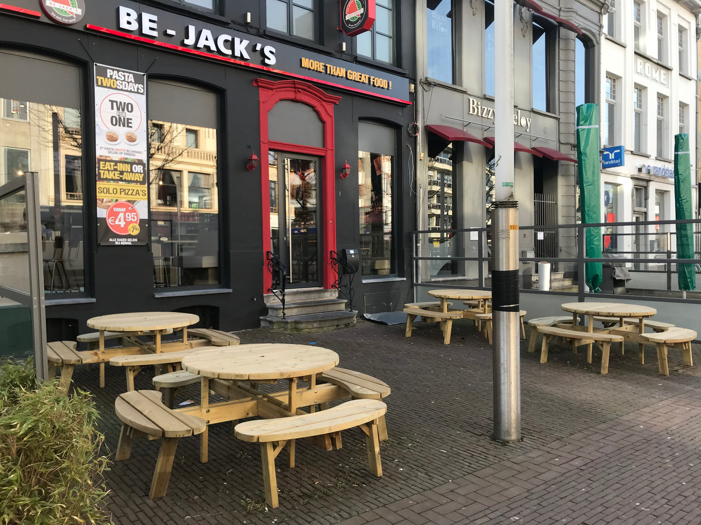 Table de pique-nique ronde xxl royal KING ® (195 x 195 cm) (épaisseur de planche 45mm)