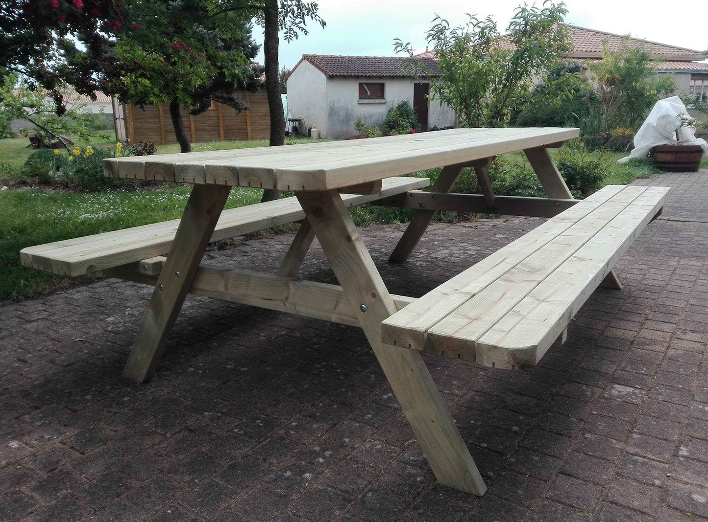 Picnic table 240 cm royal KING ® / 4.5 cm thickness