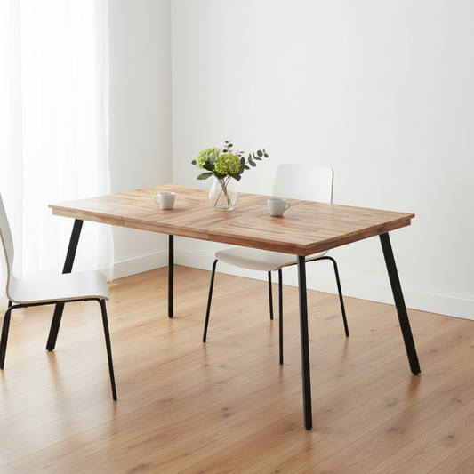 Acacia eettafel 169cm minimaal gestyleerd