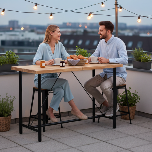 Bartafel op gezellig balkon