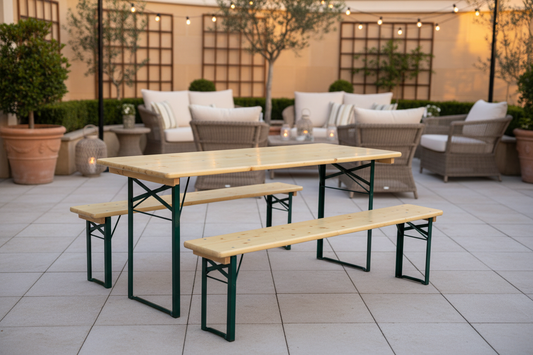 Biertafelset luxe terras