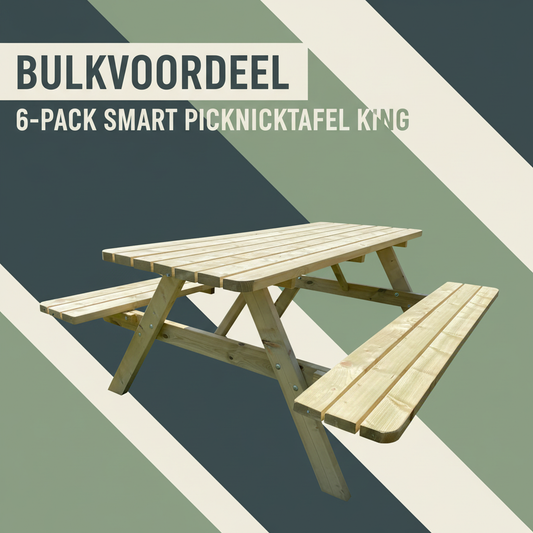 Bulkvoordeel 6-Pack SMART PICKNICKTAFEL KING