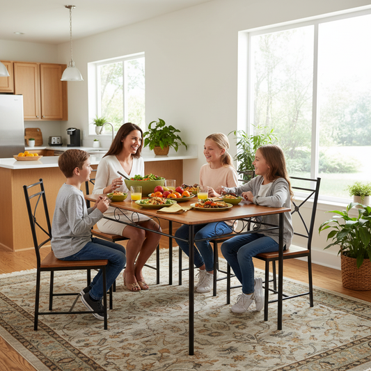 Eettafel met decoratief frame - familie