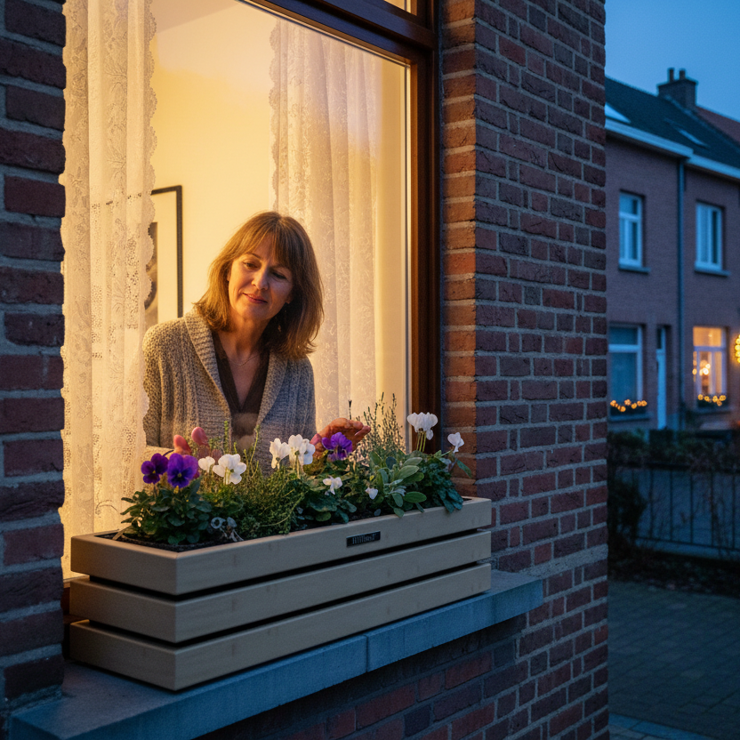 Elan Mini Bloembak vensterbank buiten horizontaal