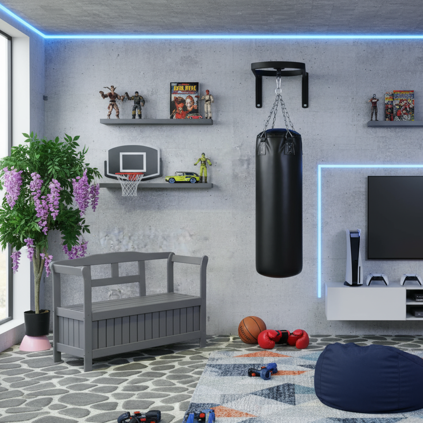 Garden bench Yinke - Gray - Second choice