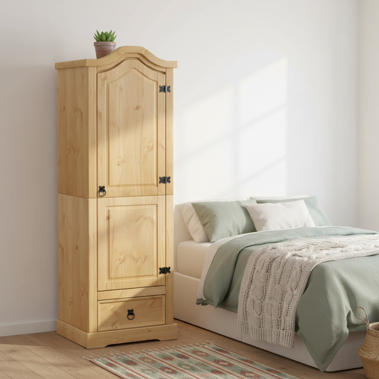 Houten kast in Scandinavische setting