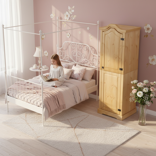 Kledingkast in meisjeskamer