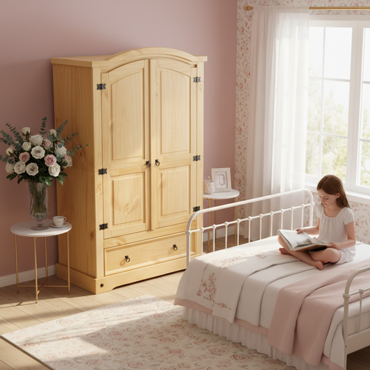 Kledingkast in meisjeskamer