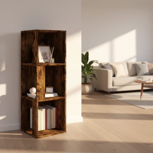 Kolomkast mangohout 33x33x100cm - moderne Scandinavische woonkamer