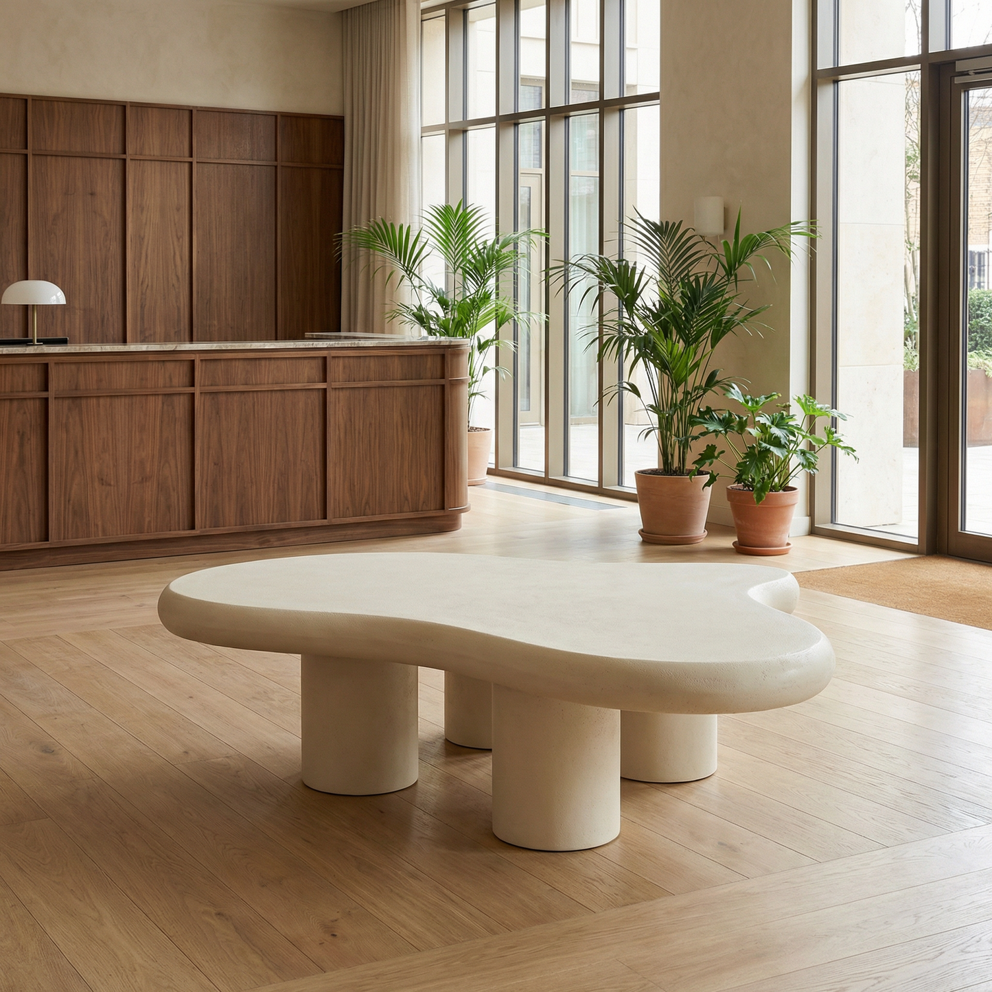 Liora Flow Salontafel – Crème Organisch Meesterwerk