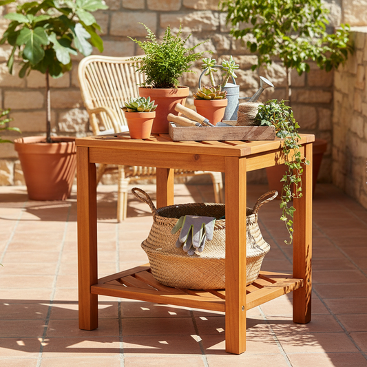 Outdoor terrace setting