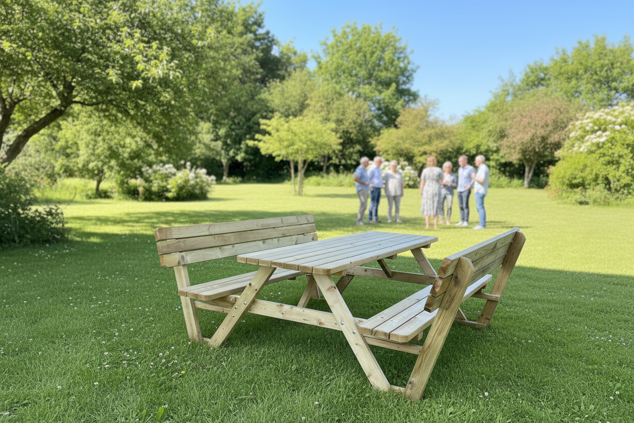 Picknicktafel zomer foto 3