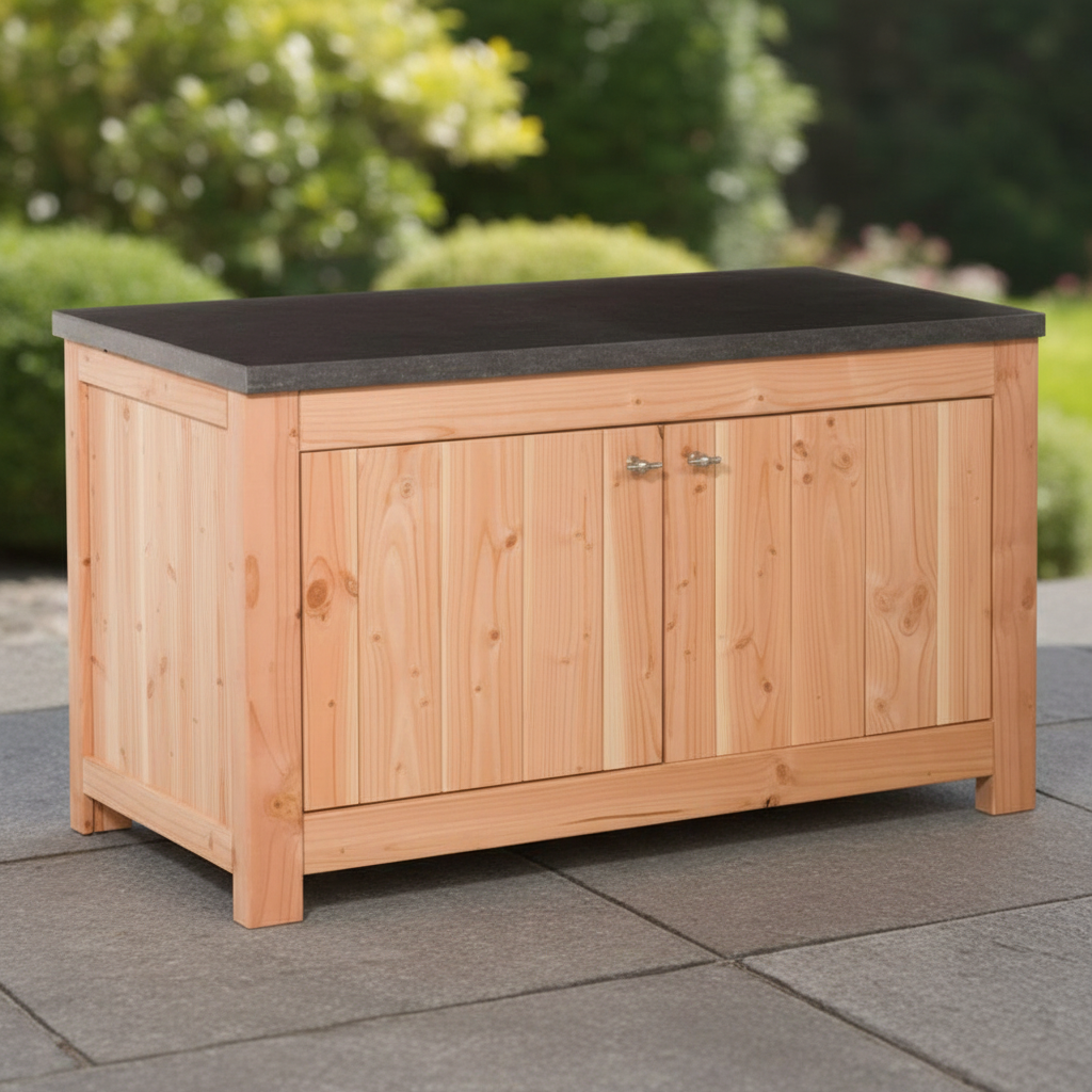 Productfoto driekwart hoek natuurlijke achtergrond