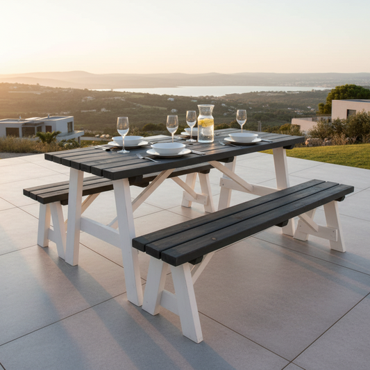 Rodeo tuintafelset met uitzicht
