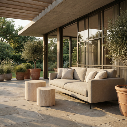 Ronde salontafel set (2-delig)