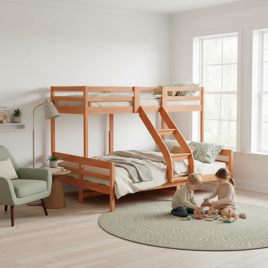 Scandinavische gedeelde slaapkamer