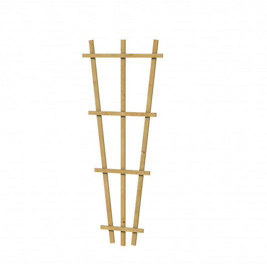 Grenen V-trellis 30-65 x 150 cm, groen geïmpregneerd