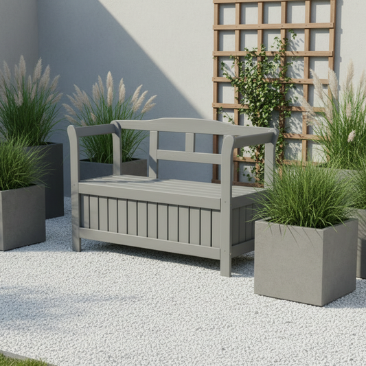 Tuinbank Yinke grijs modern