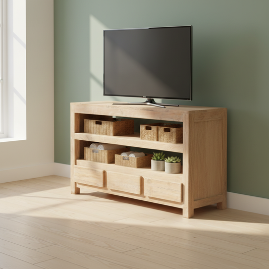 TV-meubel in minimalistisch appartement