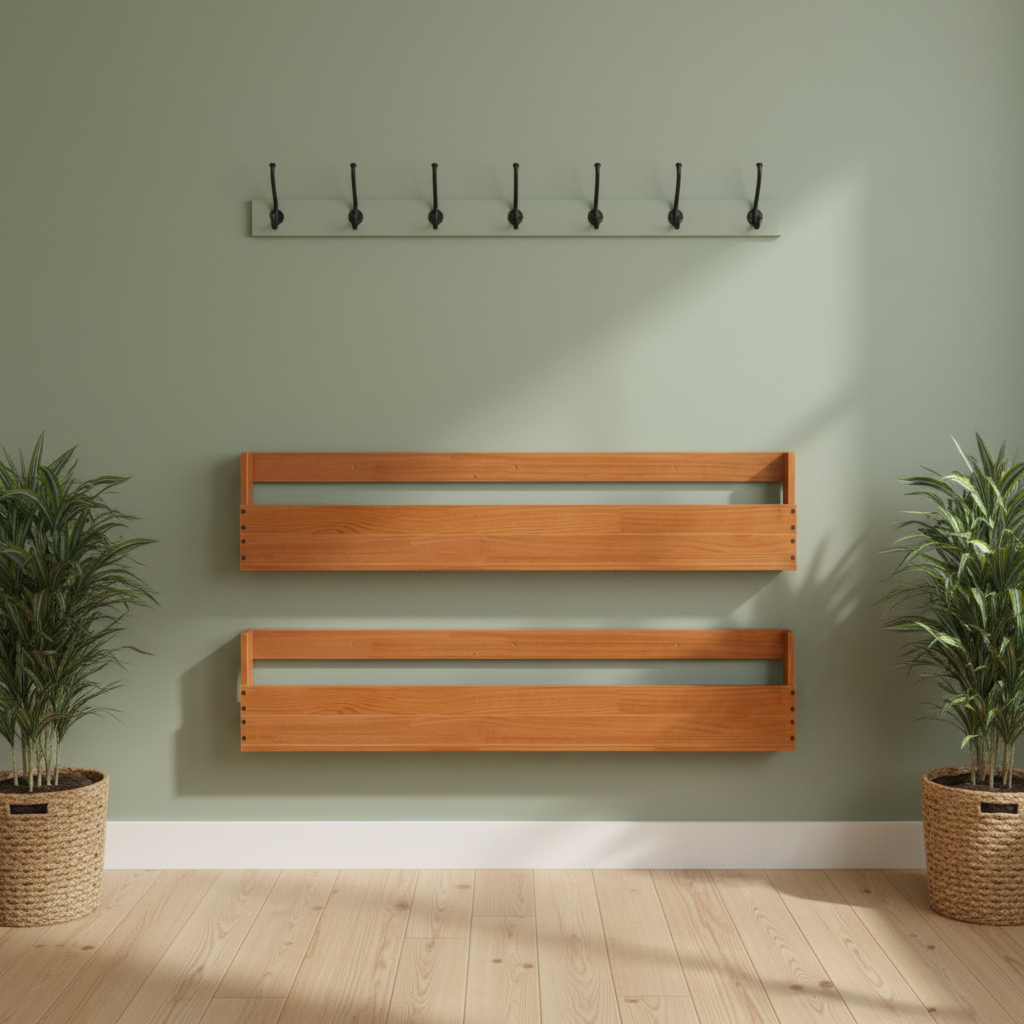 Verder perspectief - saliegroen muur