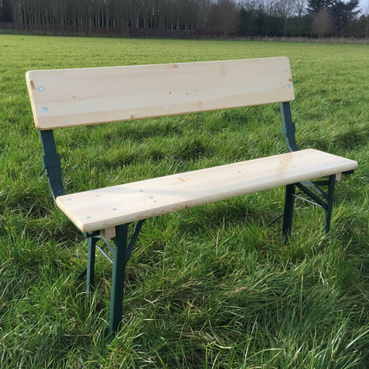 Bierbank 110 cm x 25 cm met rugleuning KING ®.