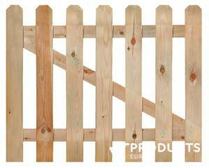 Porte de jardin droite H100xL100cm