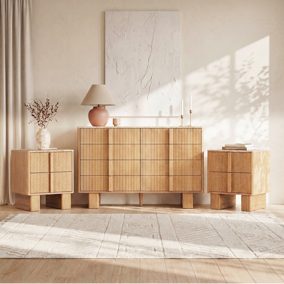 CURVE XL 8-Drawer Dresser – 120 cm Wide