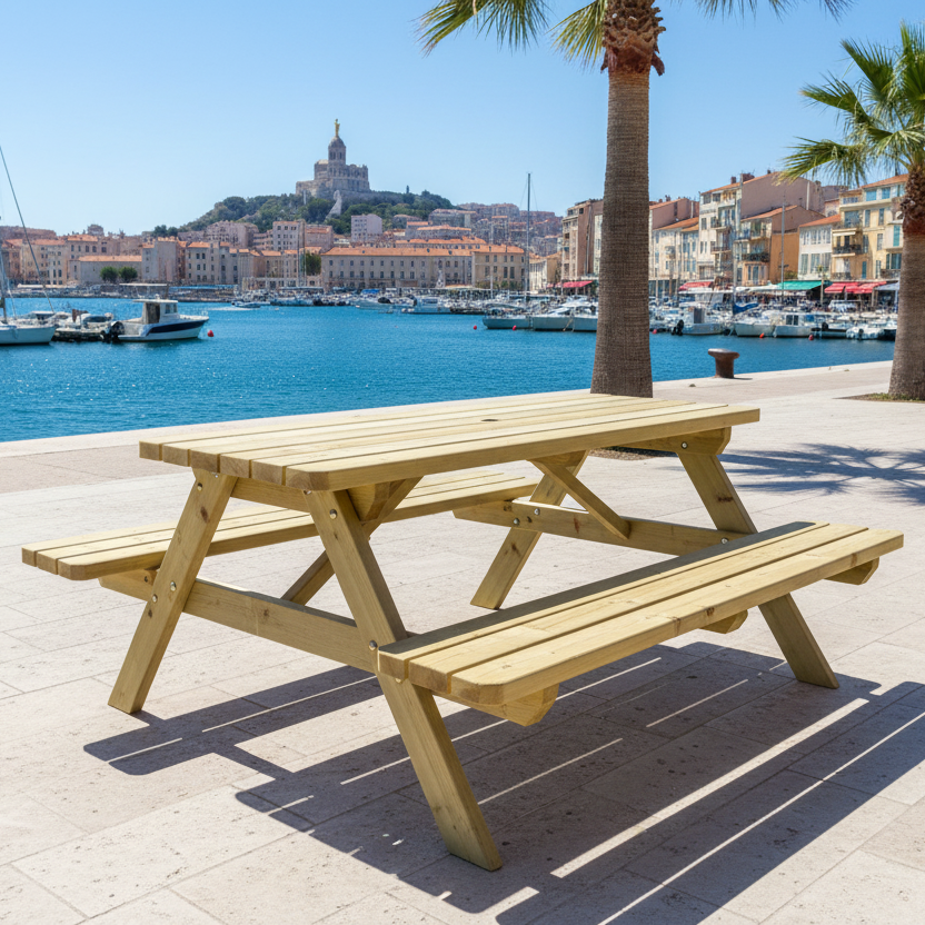Picknicktafel KING 180 centimeter Marseille