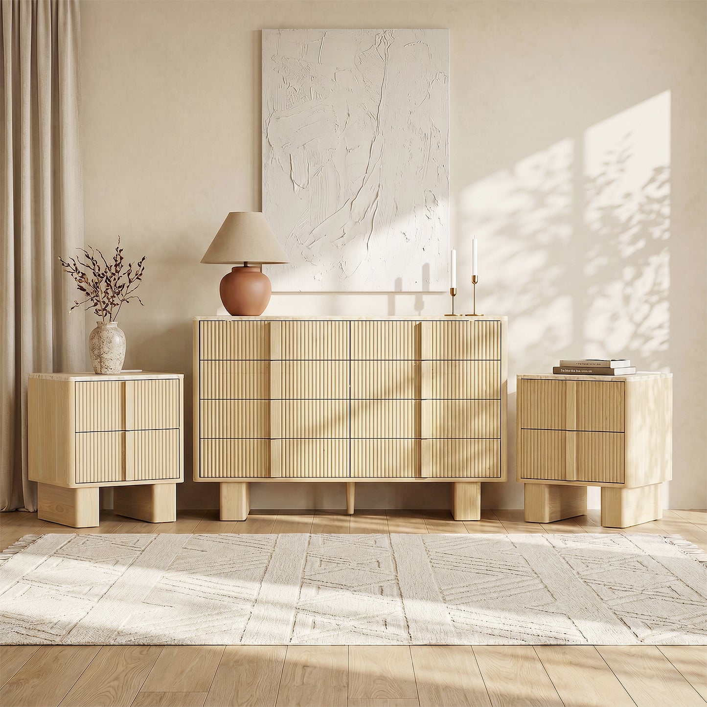 CURVE XL 8-Drawer Dresser – 120 cm Wide