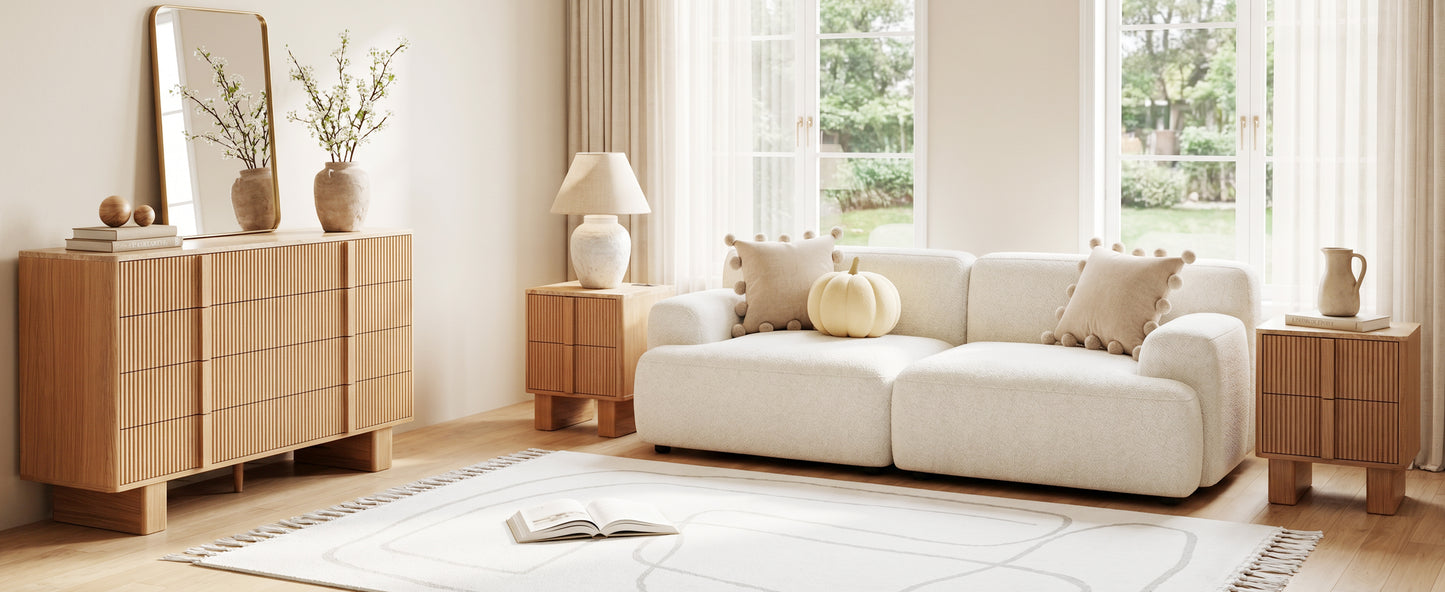 CURVE XL 8-Drawer Dresser – 120 cm Wide