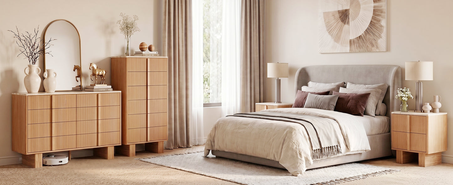 CURVE XL 8-Drawer Dresser – 120 cm Wide