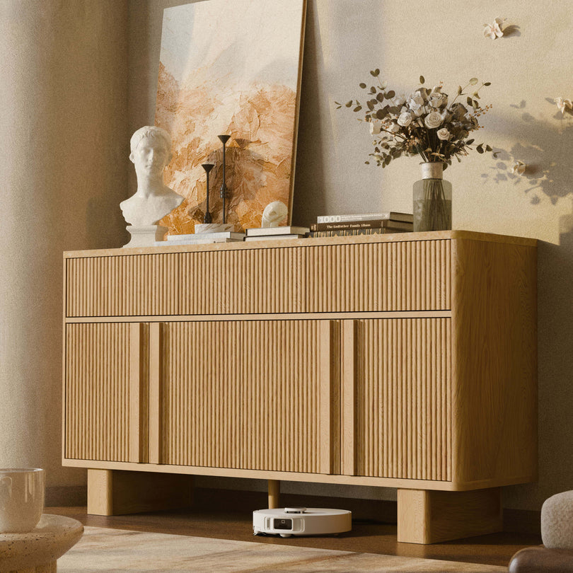Modernes Sideboard Dena mit Stauraum – 140 cm breit