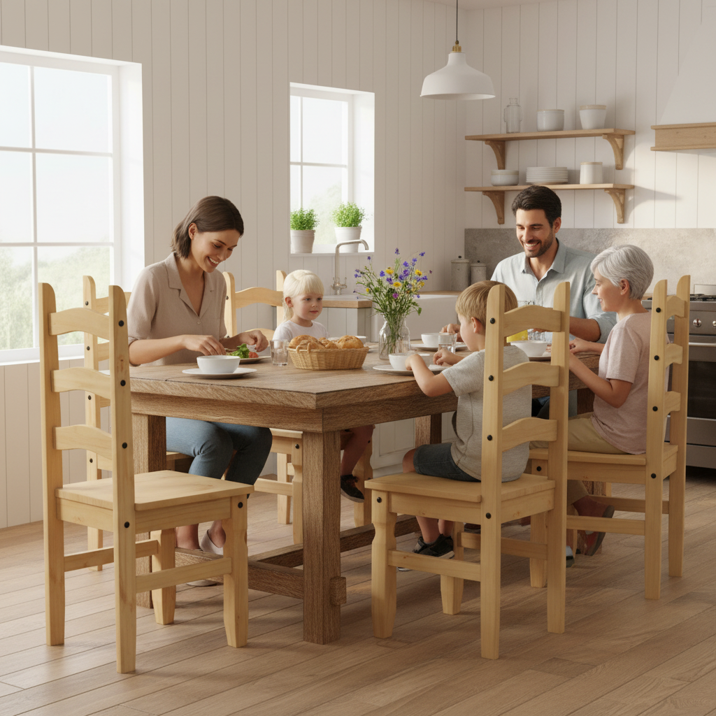 4 chairs family lifestyle