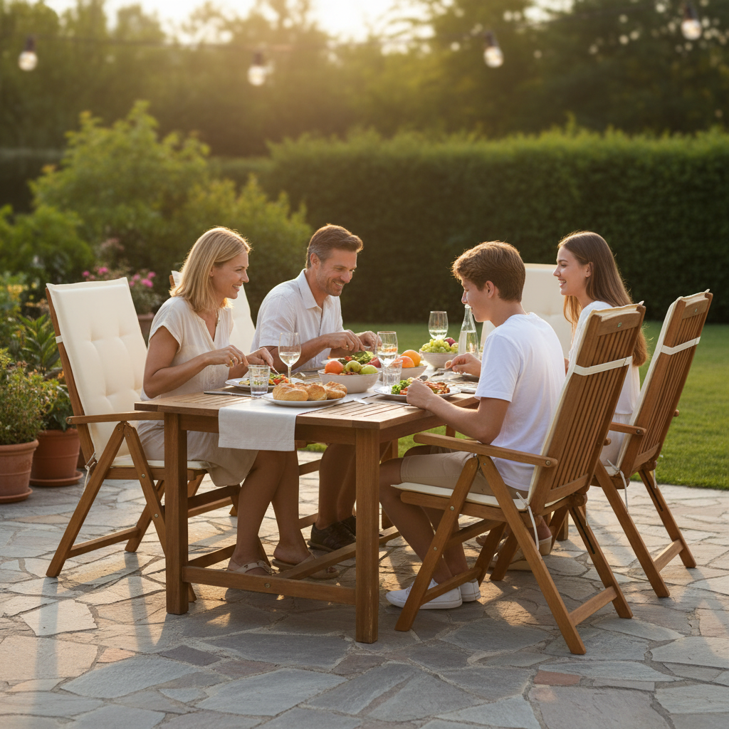 4 stoelen familie diner