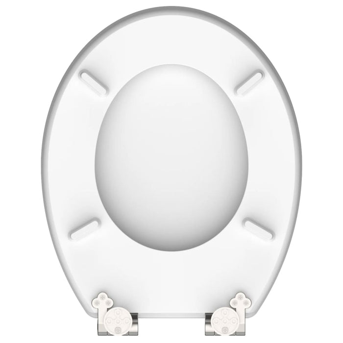 Schütte Toiletbril Met Soft-Close Grey Steel Mdf Hoogglans