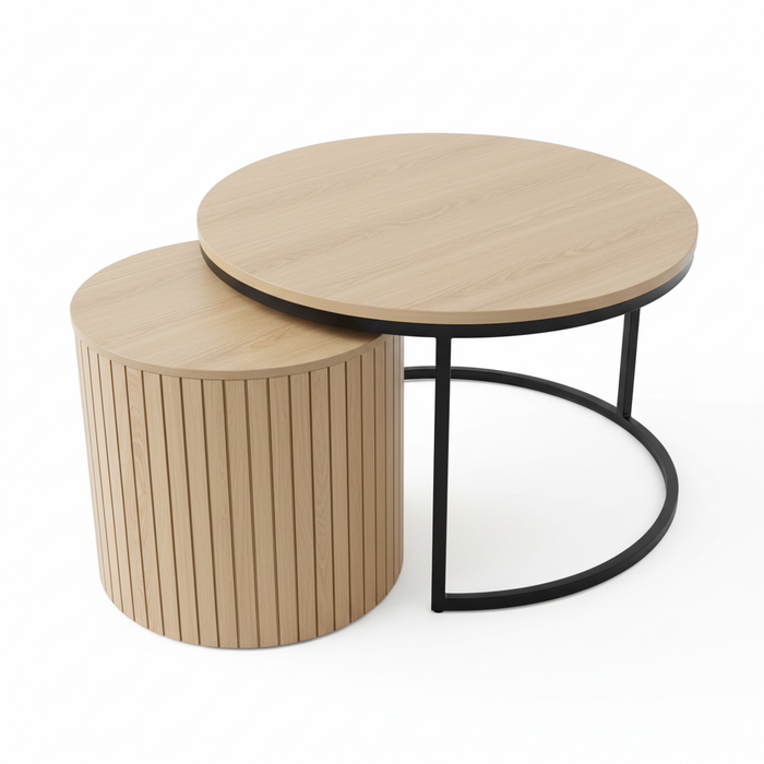 Wooden Round Coffee Tables