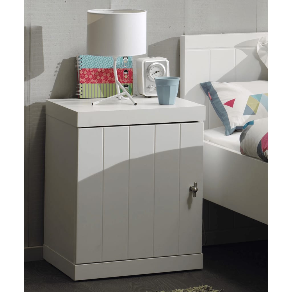 Vipack Nachtkastje Robin Met Deur Hout Wit