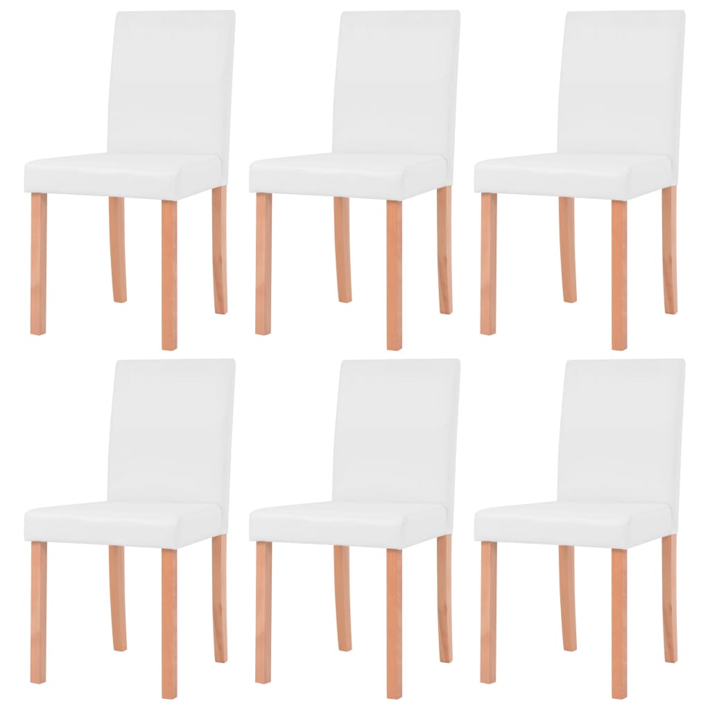 Eettafel Met Stoelen Kunstleer En Eikenhout -Delig