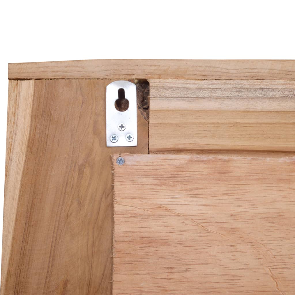 Decoratieve Spiegel Vierkant Teakhout