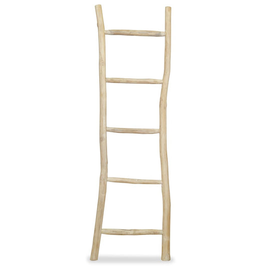 Handdoekenladder Met 5 Sporten 45X150 Cm Teakhout