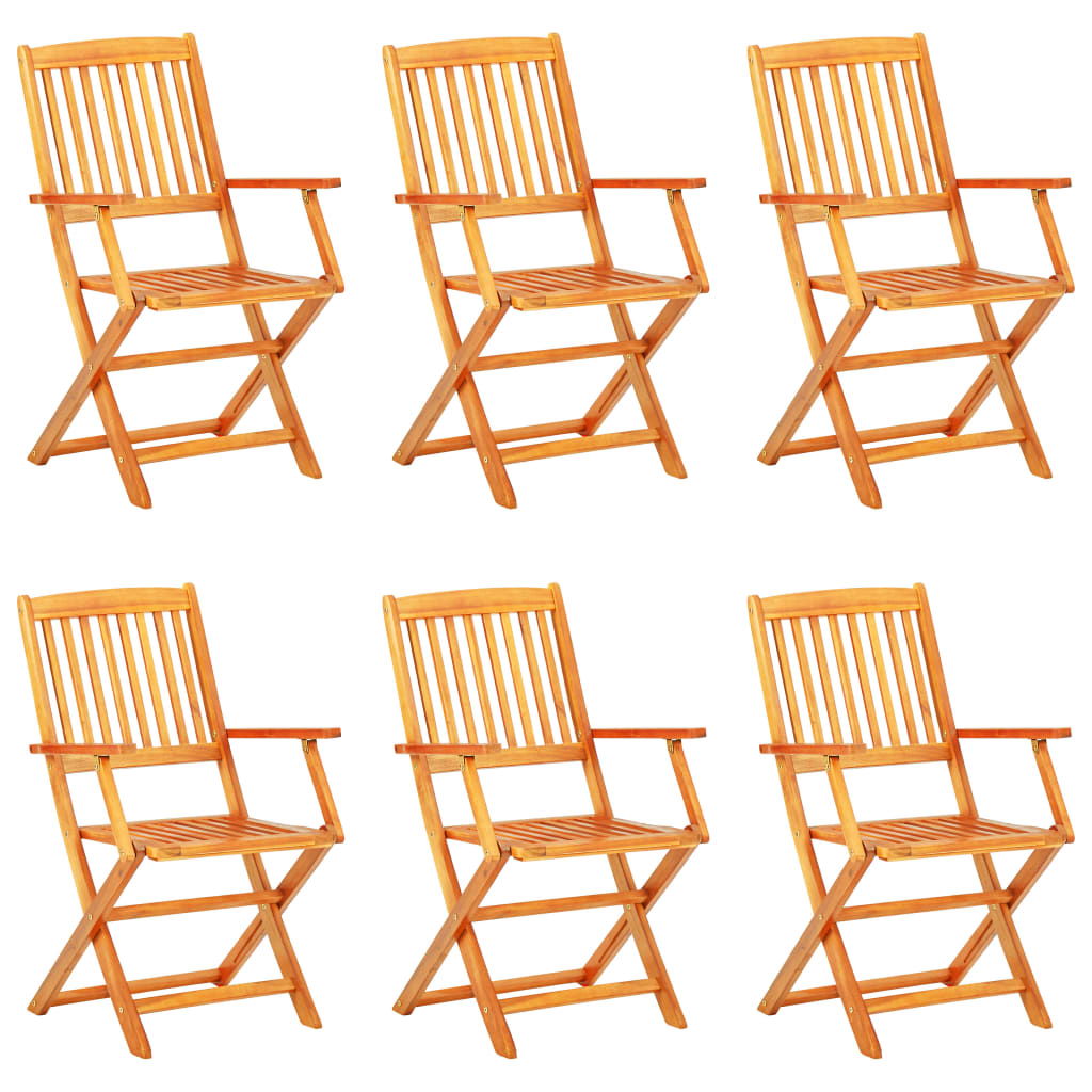 7-Delige Tuinset Inklapbaar Massief Acaciahout