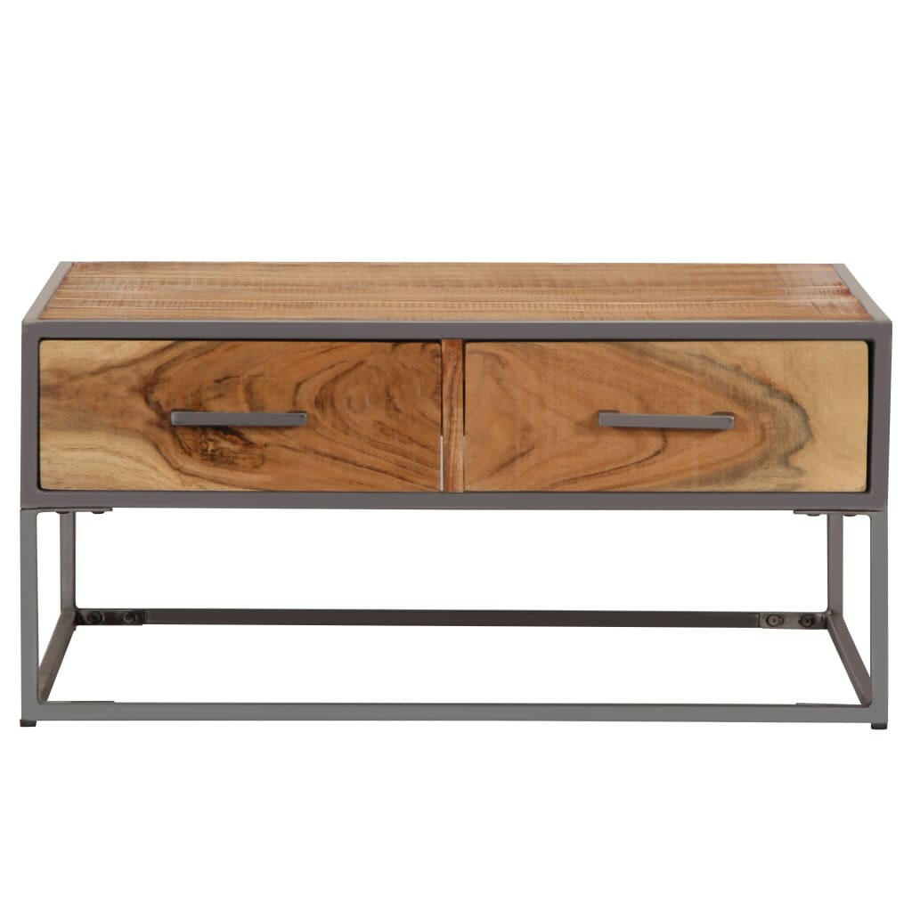 Salontafel 75X75X35 Cm Massief Acaciahout