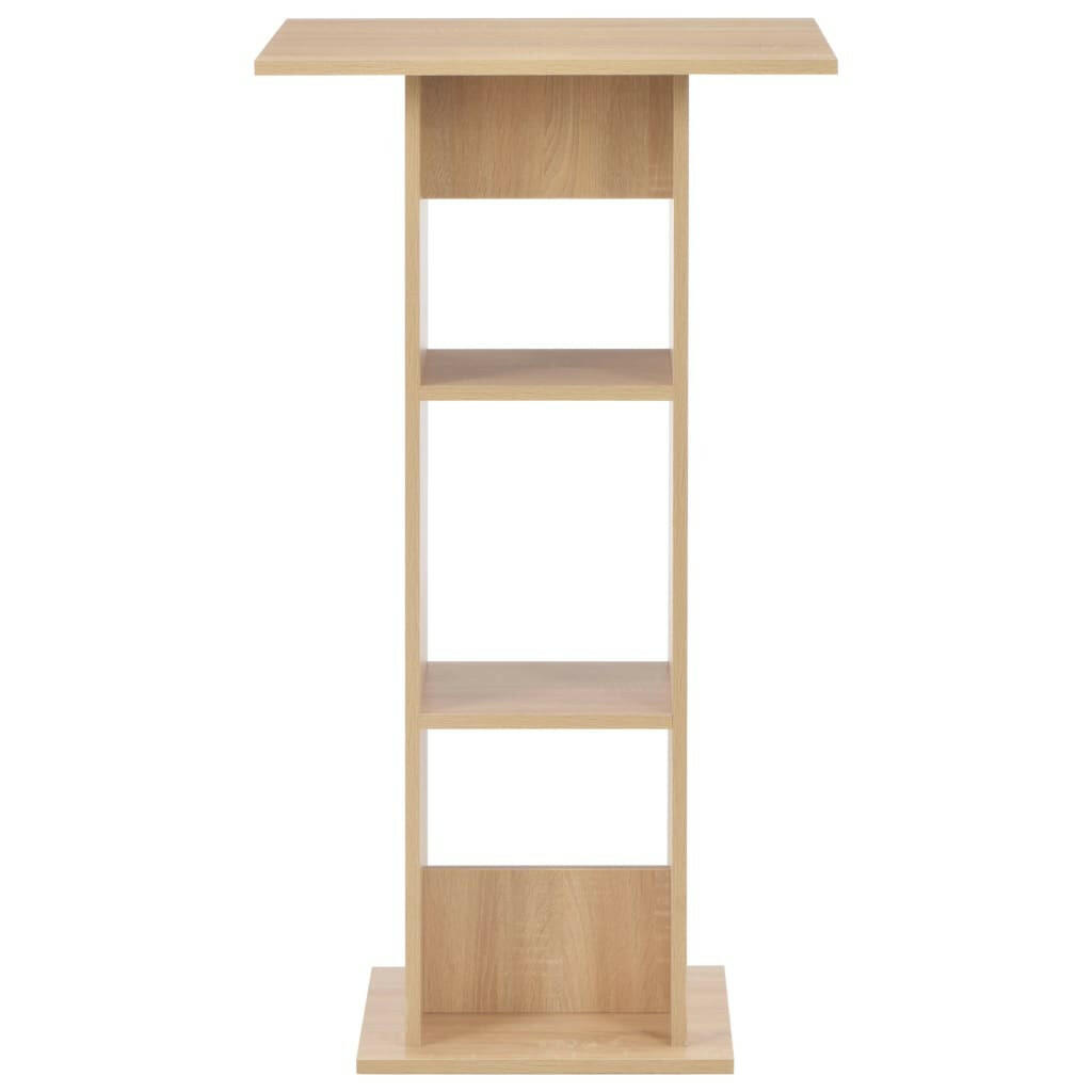Bartafel 60X60X110 Cm Eikenkleurig