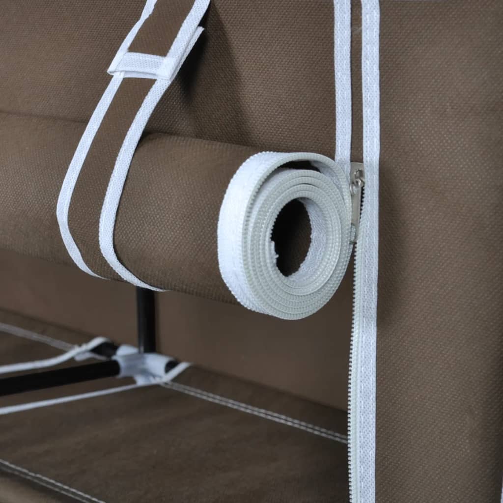 Schoenenkast Met Hoes 5X28X0 Stof Bruin