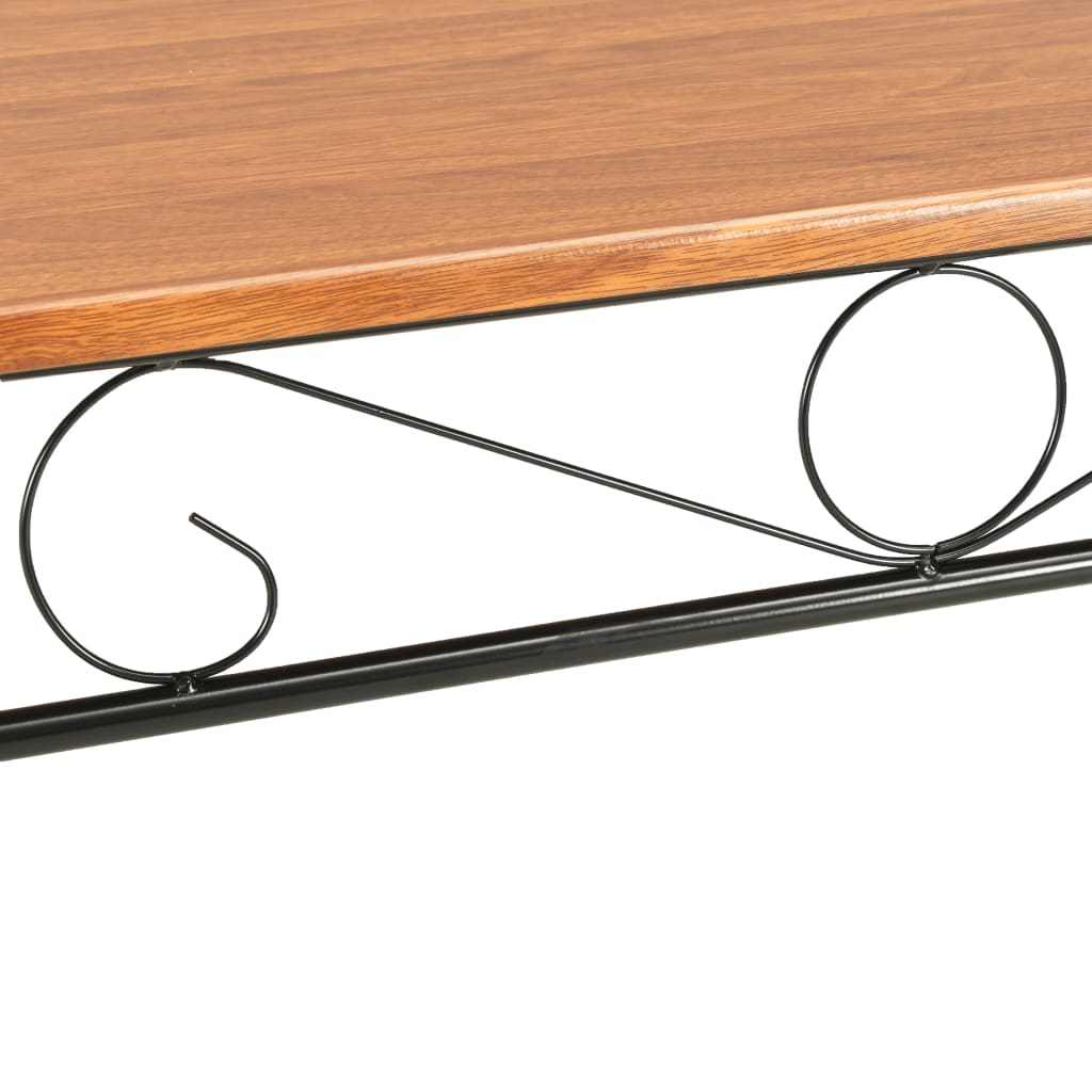 Eethoek Mdf En Staal Bruin